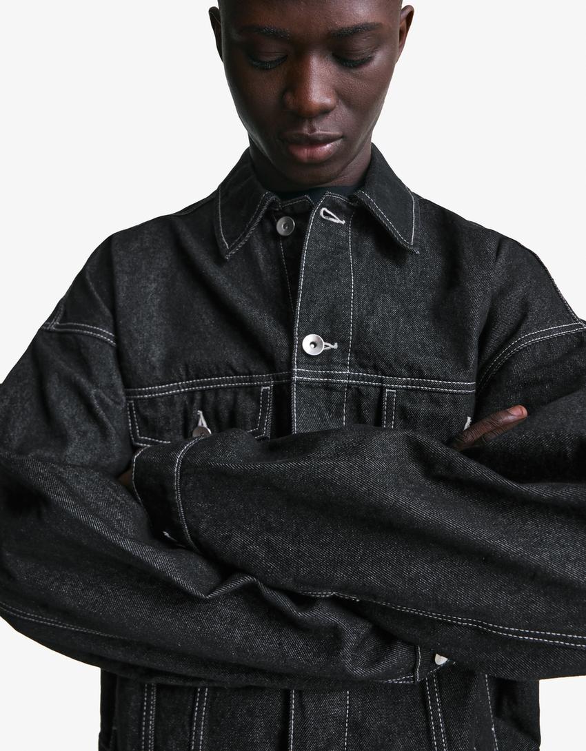 Denim trucker jacket