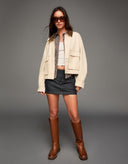 Corduroy collar jacket