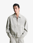 Fringed denim jacket