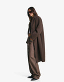 Long drop-shoulder coat
